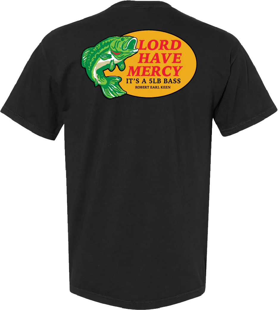 5LB Bass Black Pocket T-Shirt - Image 2