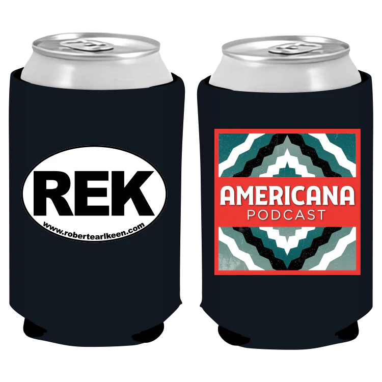Americana Podcast Koozie - Black
