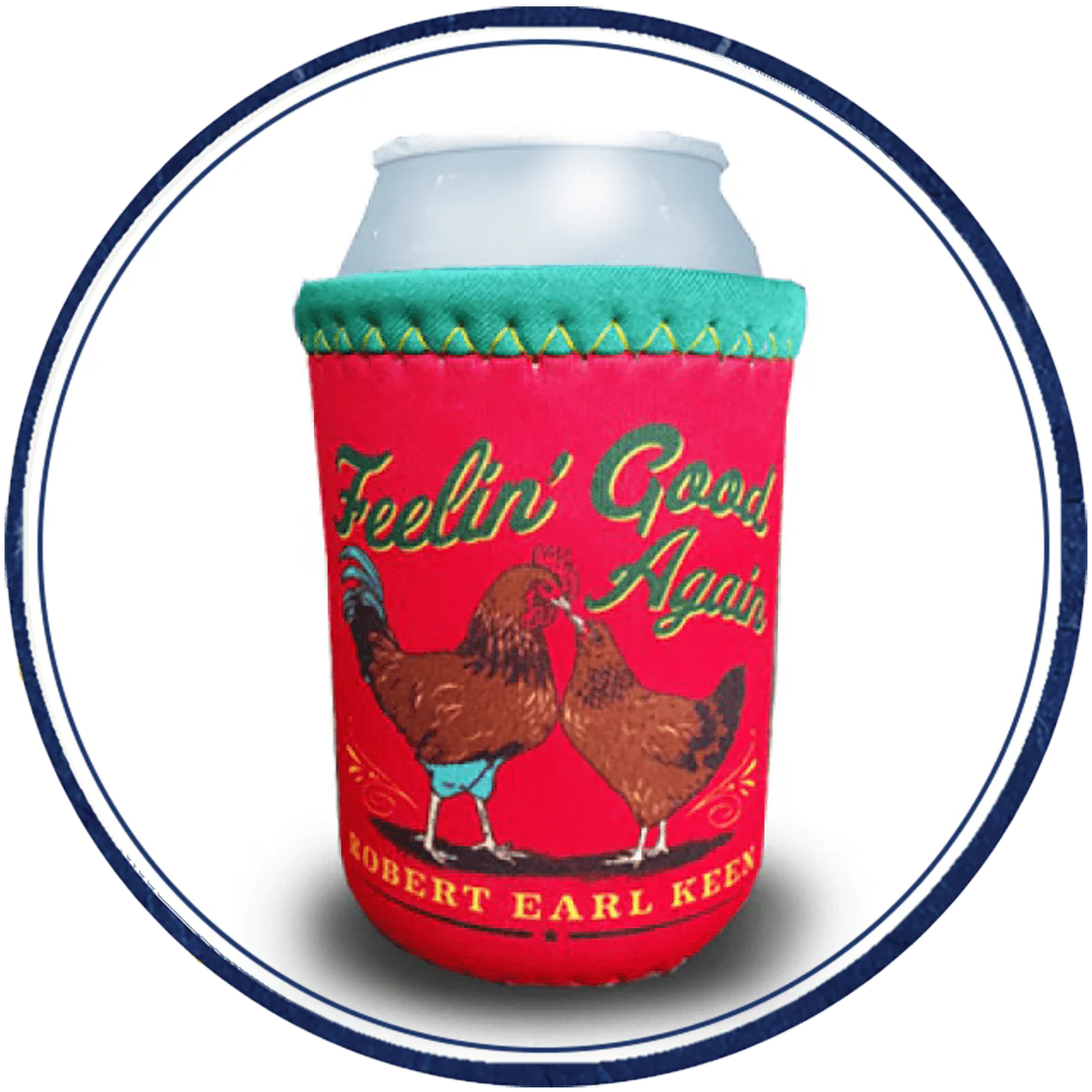 Red & Green Numo Can Cooler